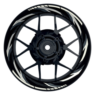 Felgenaufkleber Razor schwarz neutral Wheelsticker Premium weiss