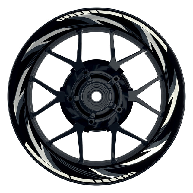 Felgenaufkleber Razor schwarz neutral Wheelsticker Premium weiss
