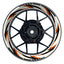 Felgenaufkleber Razor weiss neutral Wheelsticker Premium orange