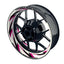 Felgenaufkleber Razor weiss neutral Wheelsticker Premium pink