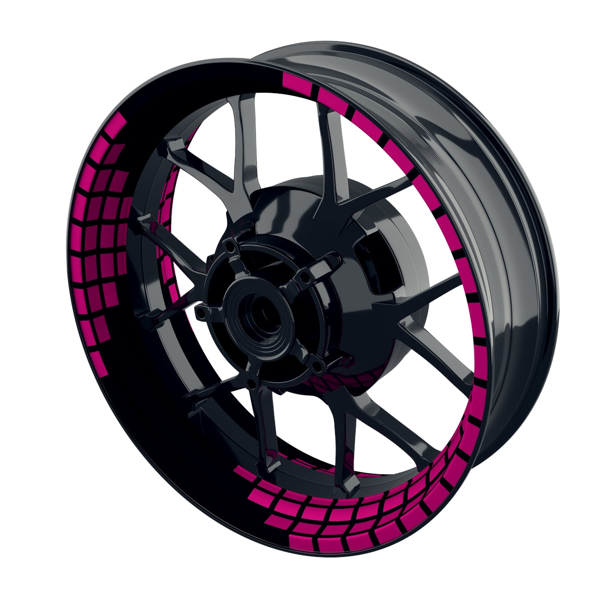 Felgenaufkleber Rectangles Wheelsticker Premium pink