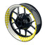 Felgenaufkleber Rectangles weiss Wheelsticker Premium gelb