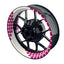 Felgenaufkleber Rectangles weiss Wheelsticker Premium pink