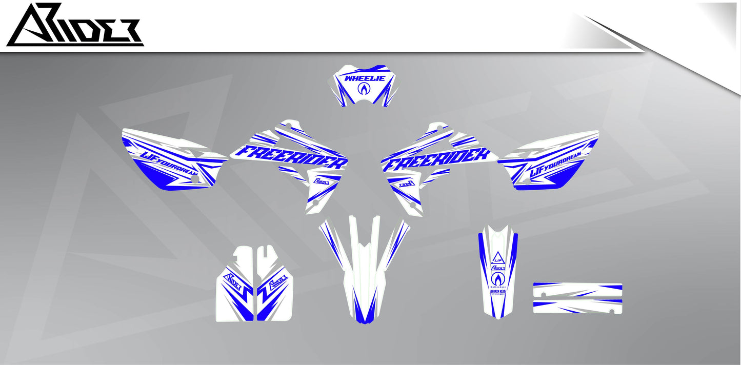 Graphics Kit suitable for Rieju MRT 50 / 125 - FreeriderV1 Edition