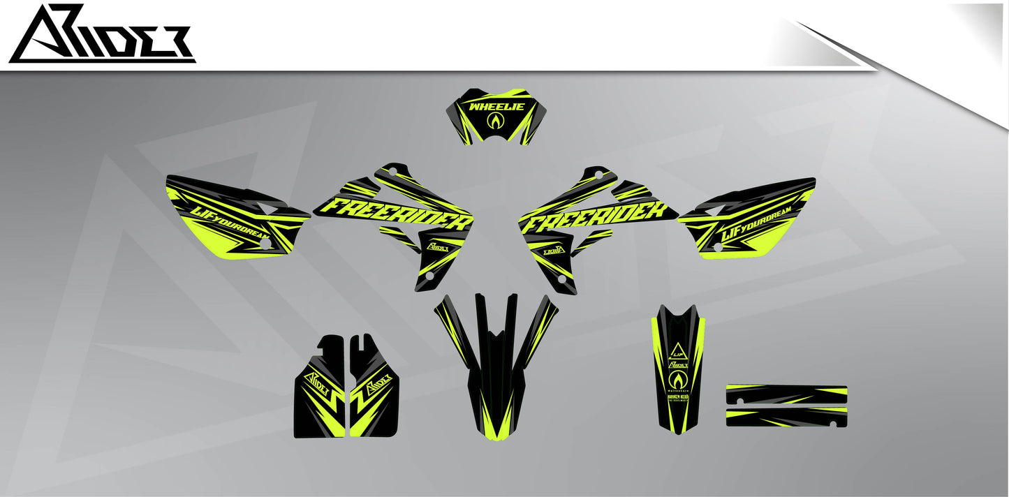 Graphics Kit suitable for Rieju MRT 50 / 125 - FreeriderV1 Edition