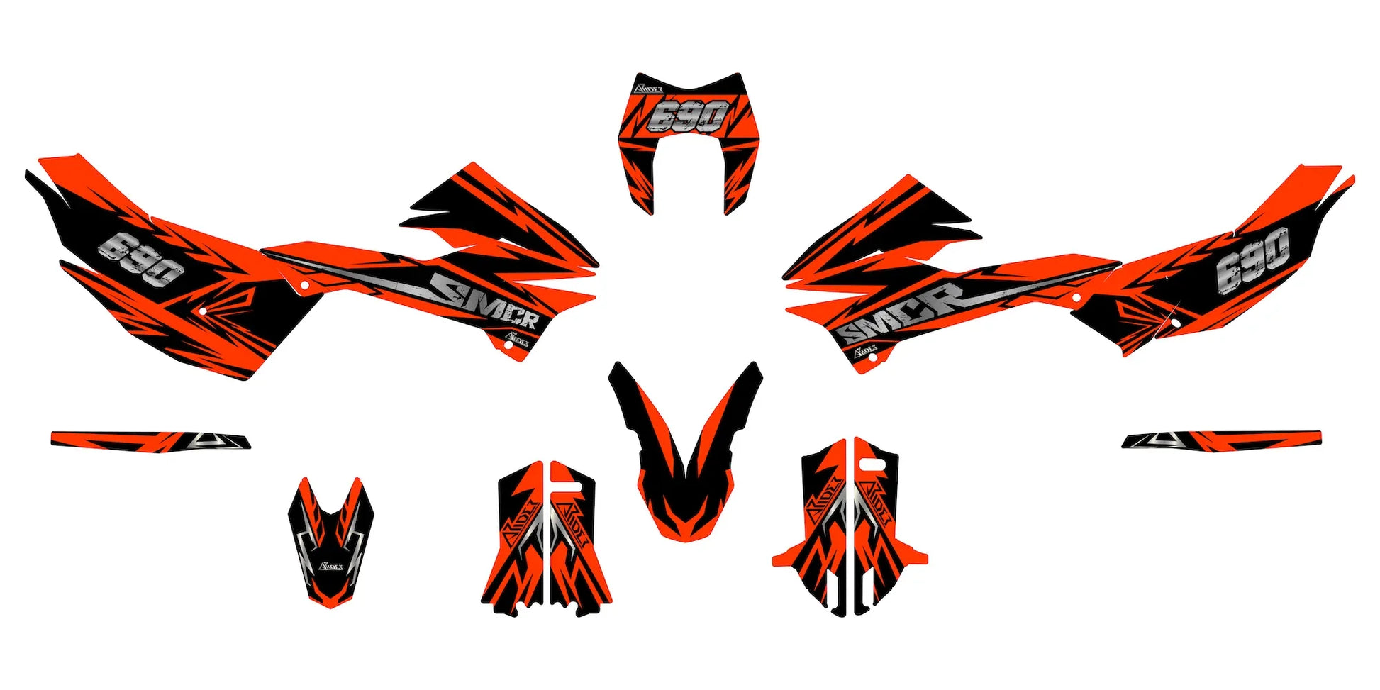 Graphics Kit suitable for KTM 690 SMC-R - Vault Edition – Arider Graphics Kit suitable for KTM 690 SMC-R - Vault Edition – Arider
