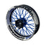 Felgenaufkleber Supermoto Design Hexagon W blau