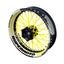 Felgenaufkleber Supermoto Design Hexagon W gelb