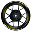 Felgenaufkleber Saw schwarz neutral Wheelsticker Premium gelb