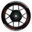 Felgenaufkleber Saw schwarz neutral Wheelsticker Premium orange