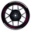 Felgenaufkleber Saw schwarz neutral Wheelsticker Premium pink