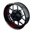 Felgenaufkleber Saw schwarz neutral Wheelsticker Premium rot