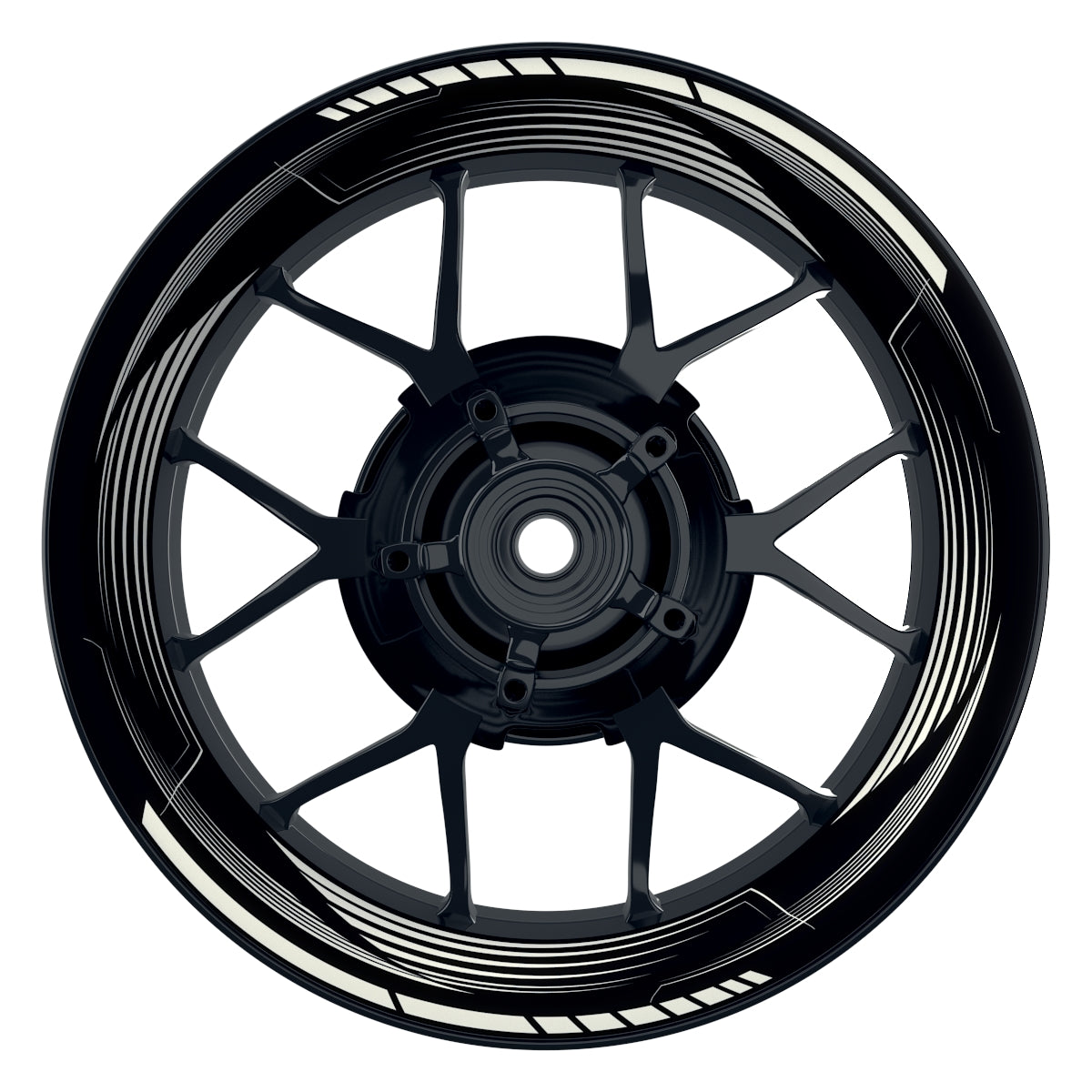 Felgenaufkleber Saw schwarz neutral Wheelsticker Premium weiss