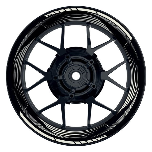Felgenaufkleber Saw schwarz neutral Wheelsticker Premium weiss