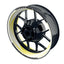 Felgenaufkleber Saw weiss neutral Wheelsticker Premium gelb