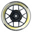 Felgenaufkleber Saw weiss neutral Wheelsticker Premium gelb