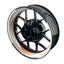 Felgenaufkleber Saw weiss neutral Wheelsticker Premium orange