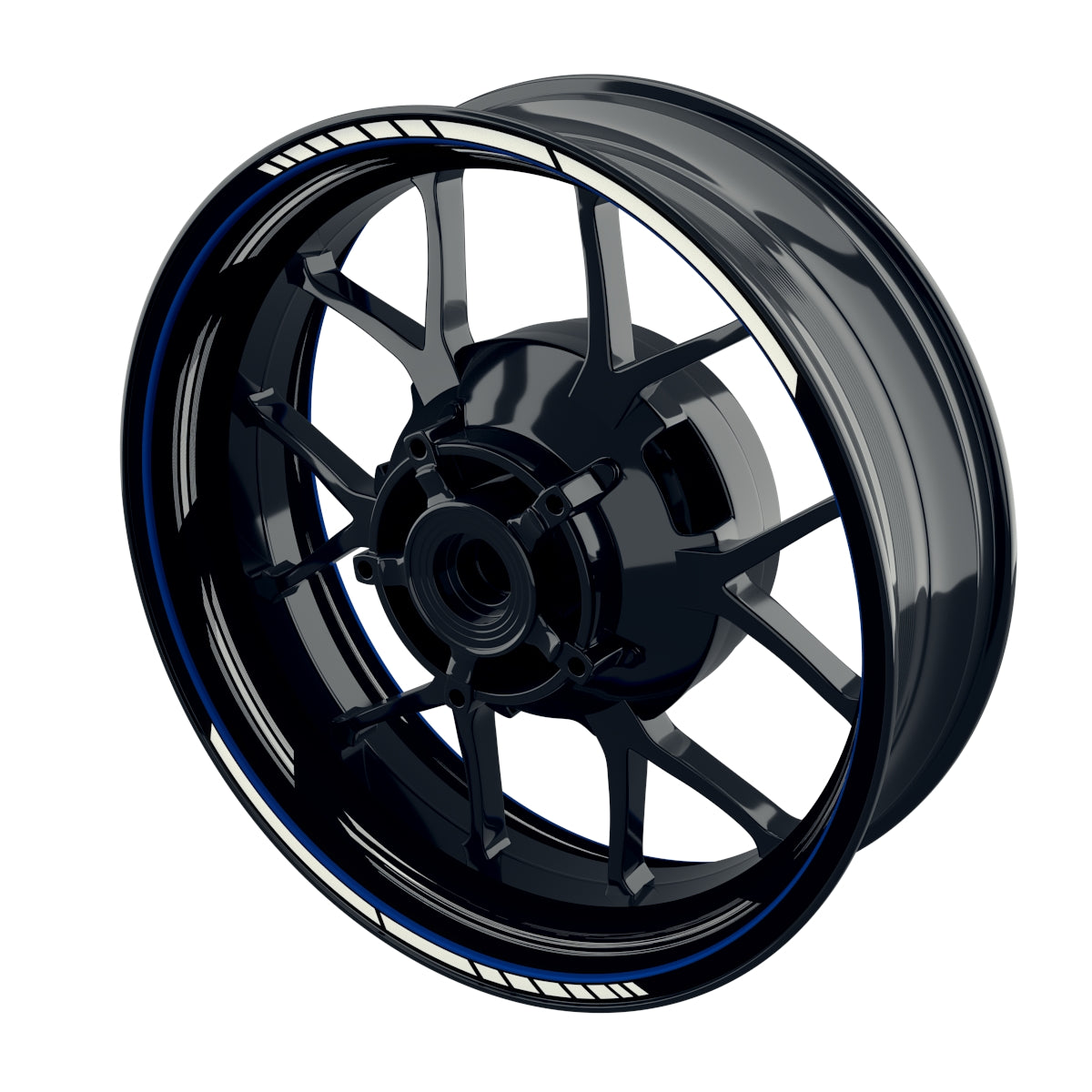Felgenaufkleber Scratched schwarz neutral Wheelsticker Premium blau