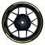 Felgenaufkleber Scratched schwarz neutral Wheelsticker Premium gelb