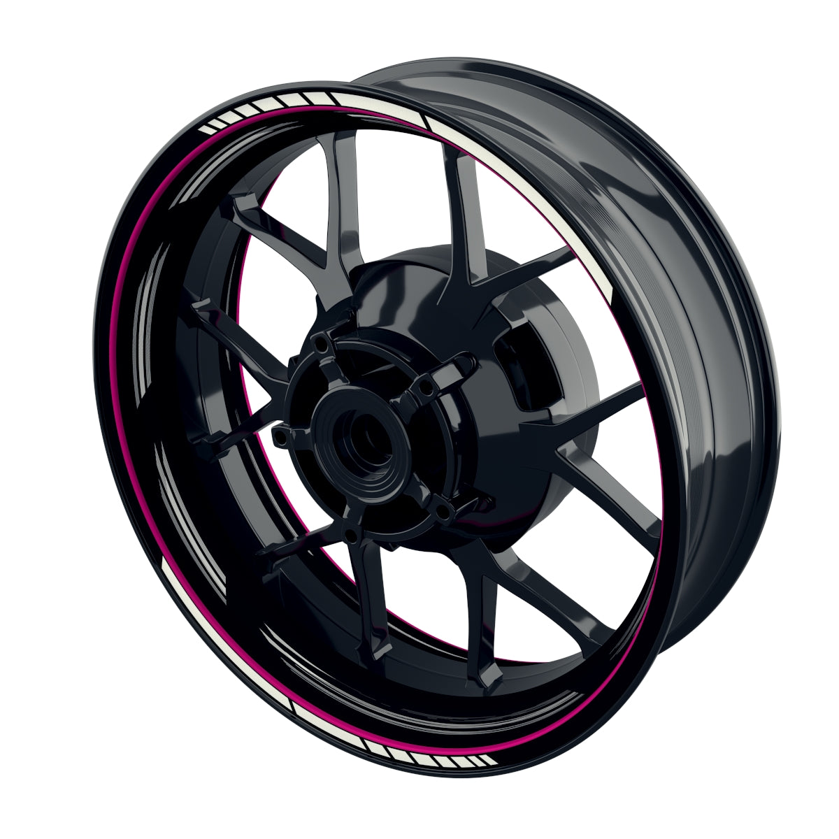 Felgenaufkleber Scratched schwarz neutral Wheelsticker Premium pink