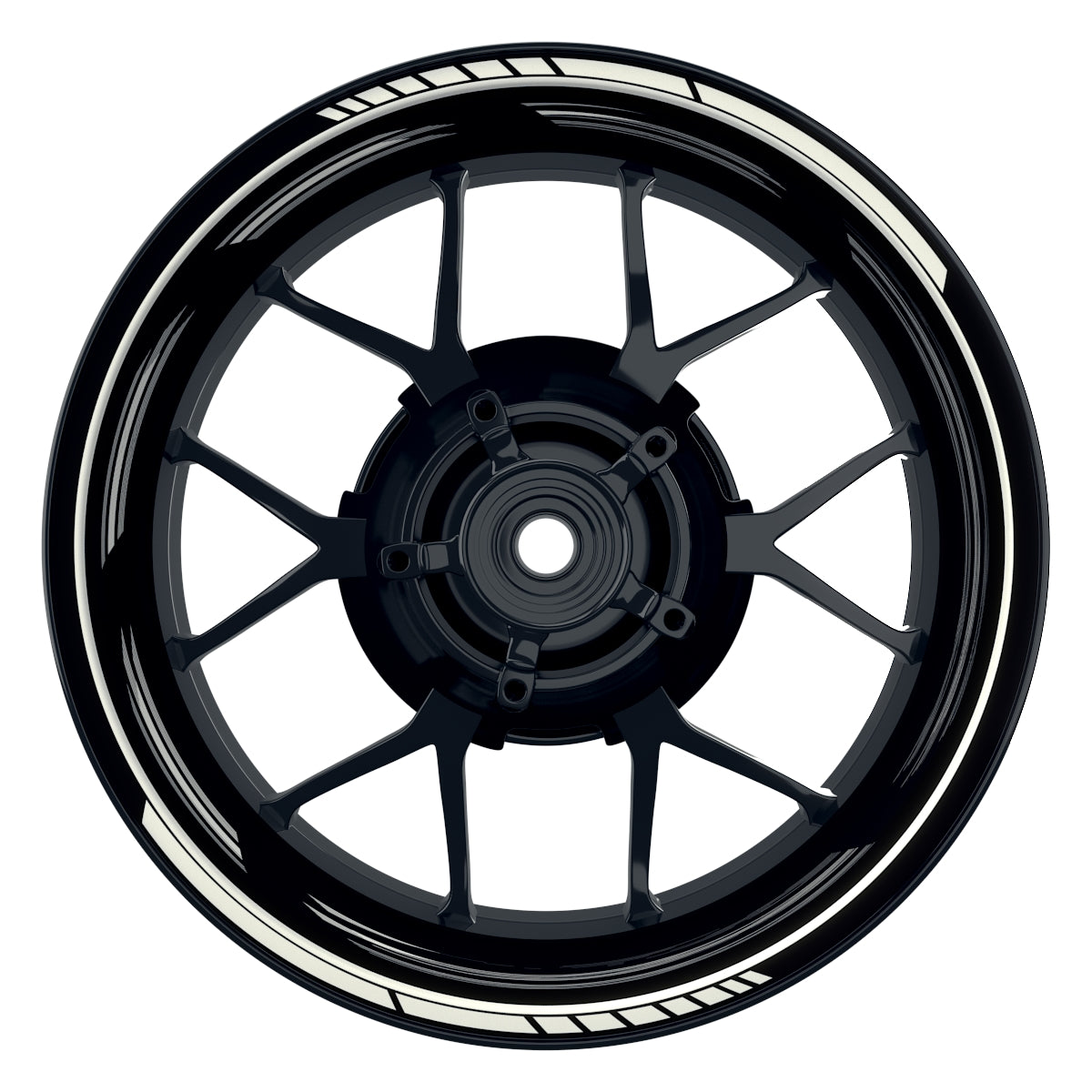 Felgenaufkleber Scratched schwarz neutral Wheelsticker Premium weiss