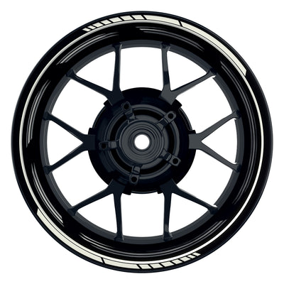 Felgenaufkleber Scratched schwarz neutral Wheelsticker Premium weiss
