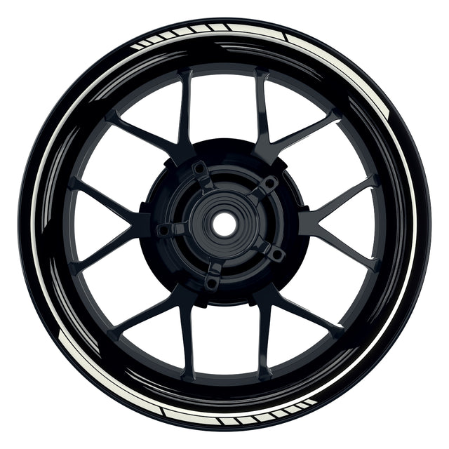 Felgenaufkleber Scratched schwarz neutral Wheelsticker Premium weiss
