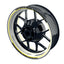 Felgenaufkleber Scratched weiss neutral Wheelsticker Premium gelb