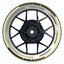 Felgenaufkleber Scratched weiss neutral Wheelsticker Premium gelb