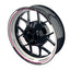 Felgenaufkleber Scratched weiss neutral Wheelsticker Premium pink