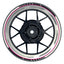 Felgenaufkleber Scratched weiss neutral Wheelsticker Premium pink