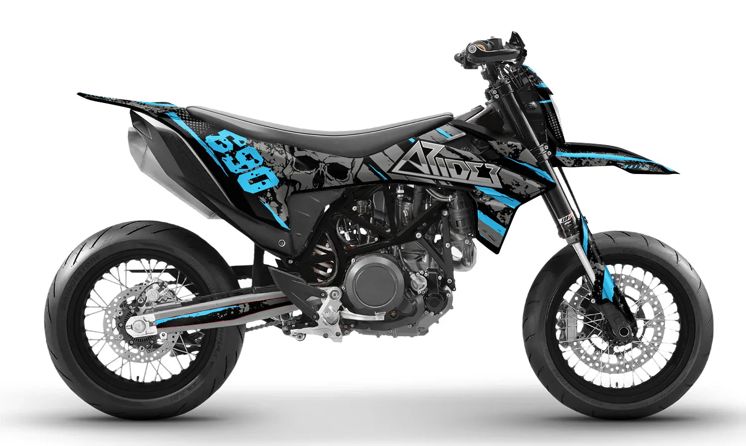 Graphics Kit suitable for KTM 690 SMC-R- Skull Edition – Arider