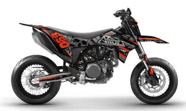 Dekor passend für KTM 690 SMC-R - Skull Edition - Arider
