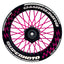 Felgenaufkleber Supermoto Design GRID S pink