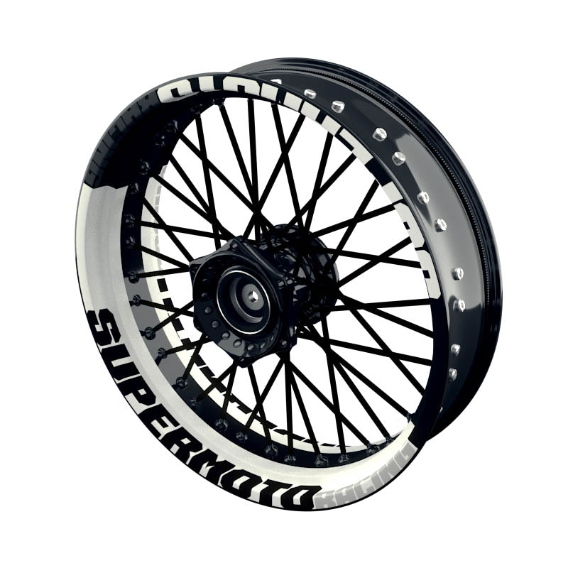 Felgenaufkleber Supermoto Design V2 schwarz