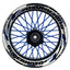 Felgenaufkleber Supermoto Design Razor W blau