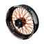 Felgenaufkleber Supermoto Design Scratched S orange