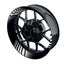 Felgenaufkleber Techno schwarz Wheelsticker Premium weiss
