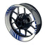 Felgenaufkleber Techno weiss Wheelsticker Premium blau