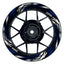 Felgenaufkleber Tires schwarz Wheelsticker Premium blau