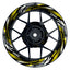 Felgenaufkleber Tires schwarz Wheelsticker Premium gelb