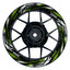 Felgenaufkleber Tires schwarz Wheelsticker Premium grün