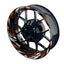 Felgenaufkleber Tires schwarz Wheelsticker Premium orange