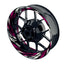 Felgenaufkleber Tires schwarz Wheelsticker Premium pink
