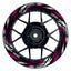Felgenaufkleber Tires schwarz Wheelsticker Premium pink