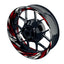 Felgenaufkleber Tires schwarz Wheelsticker Premium rot