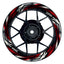 Felgenaufkleber Tires schwarz Wheelsticker Premium rot