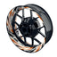 Felgenaufkleber Tires weiss Wheelsticker Premium orange