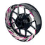 Felgenaufkleber Tires weiss Wheelsticker Premium pink