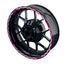 Felgenrandaufkleber V10 weiss pink
